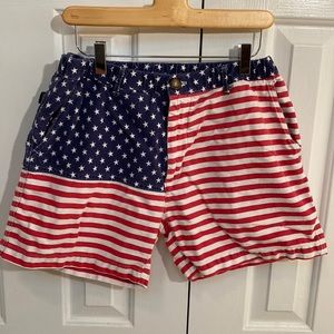 USA America chubbies  flag shorts men’s medium used condition